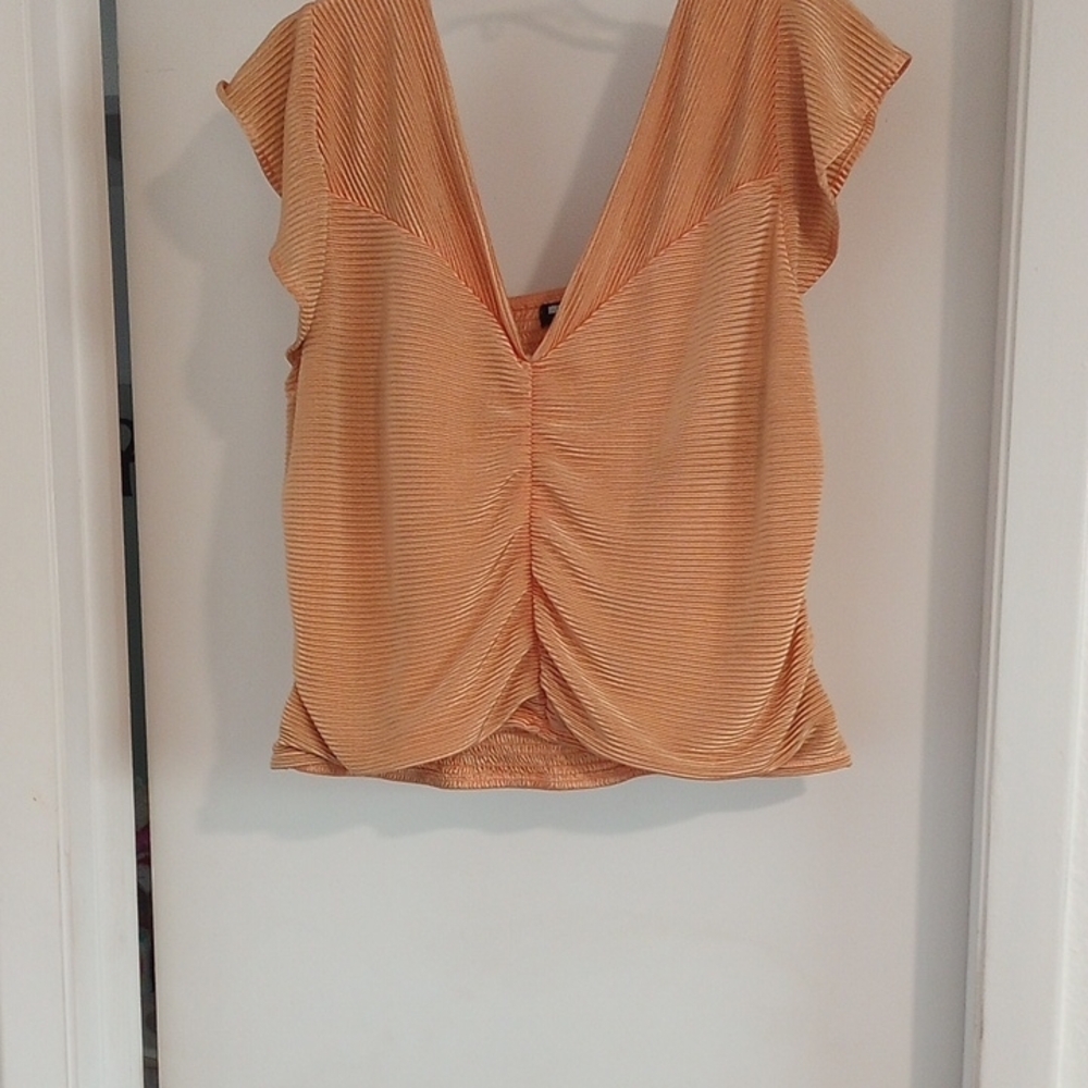 Elegant Orange Women's Top